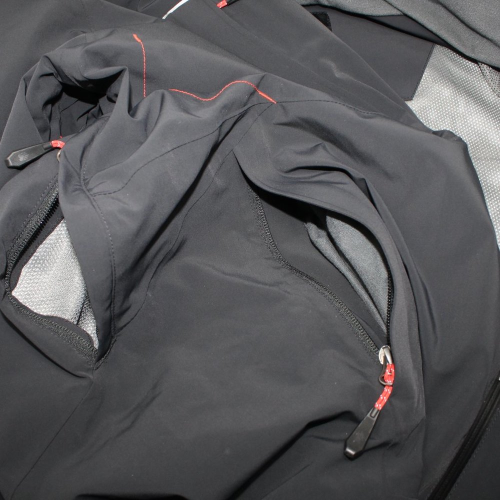 Duluth Trading Co Black Performance Jacket with Red Accents - Picture 12 of 13